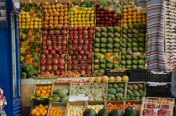 fresh fruits in the market egypt fruits and vegetables shop in the market