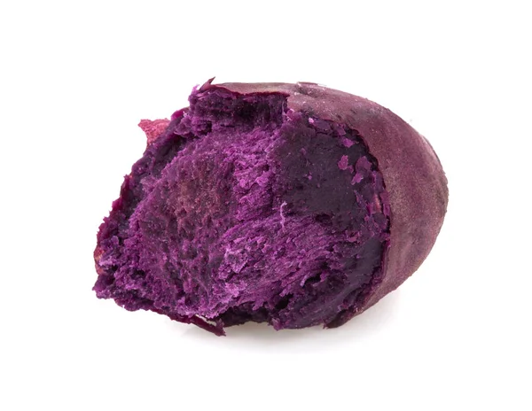 Purple Sweet Potatoes White Background — Stock Photo, Image