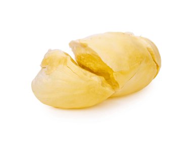 Durian beyaz arkaplanda izole edildi