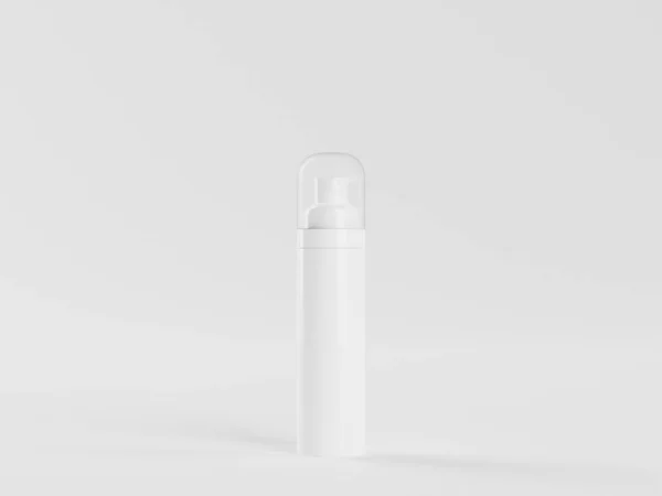 3D-renderingsset med flaskor för naturlig lotion, kräm eller serum kosmetika. Tomma behållare med egenvårdsprodukter — Stockfoto