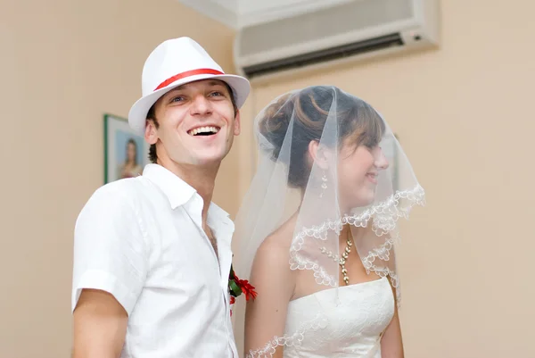Beautiful pair wedding photo — Stock Photo, Image