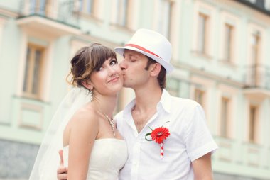 güzel çifti düğün fotoğraf