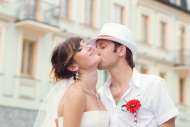 güzel çifti düğün fotoğraf