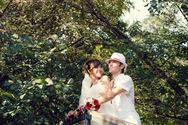 Jovem casal de casamento — Fotografia de Stock