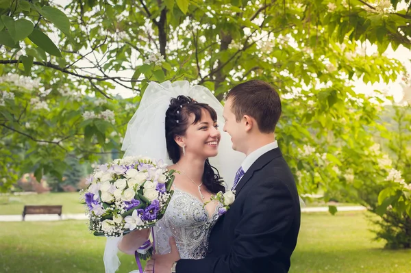 Lopen van onlangs weds — Stockfoto