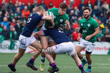 20 Mart 2022, Cork, İrlanda: İrlanda (59) ile İskoçya (5) arasında oynanan 20 Yaş Altı Ulusun Altında karşılaşma. 