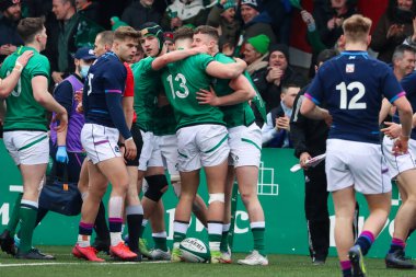 20 Mart 2022, Cork, İrlanda: İrlanda (59) ile İskoçya (5) arasında oynanan 20 Yaş Altı Ulusun Altında karşılaşma. 