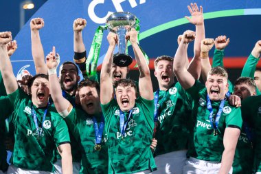 20 Mart 2022, Cork, İrlanda: İrlanda (59) ile İskoçya (5) arasında oynanan 20 Yaş Altı Ulusun Altında karşılaşma. 