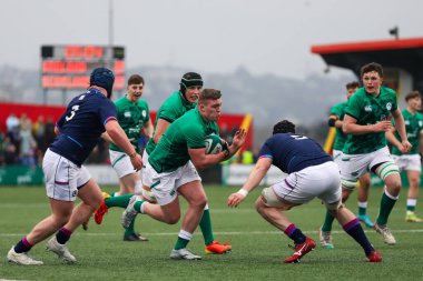 20 Mart 2022, Cork, İrlanda: İrlanda (59) ile İskoçya (5) arasında oynanan 20 Yaş Altı Ulusun Altında karşılaşma. 