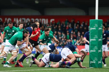 20 Mart 2022, Cork, İrlanda: İrlanda (59) ile İskoçya (5) arasında oynanan 20 Yaş Altı Ulusun Altında karşılaşma. 