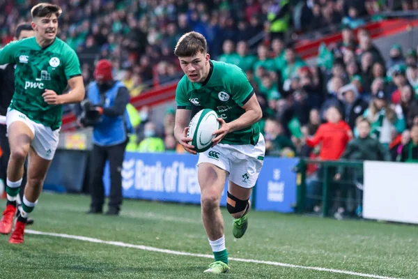 20 Mart 2022, Cork, İrlanda: İrlanda (59) ile İskoçya (5) arasında oynanan 20 Yaş Altı Ulusun Altında karşılaşma. 