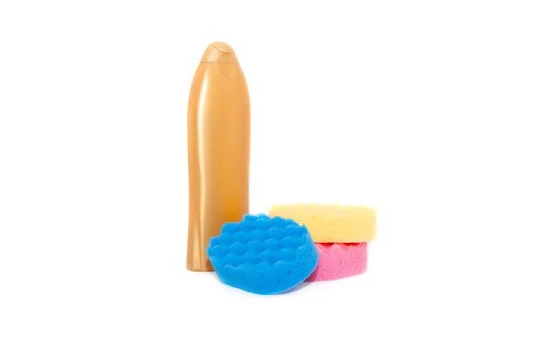 Sponge bath gel — Stock Photo, Image