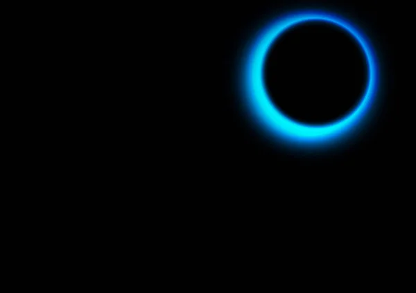Blue Solar Eclipes Linear Gardient Radial Rectangle Background — ストック写真