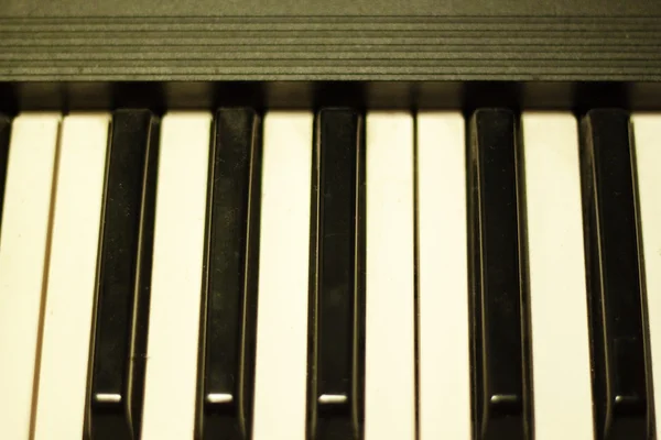 Piano of synthesizer toetsenbord — Stockfoto