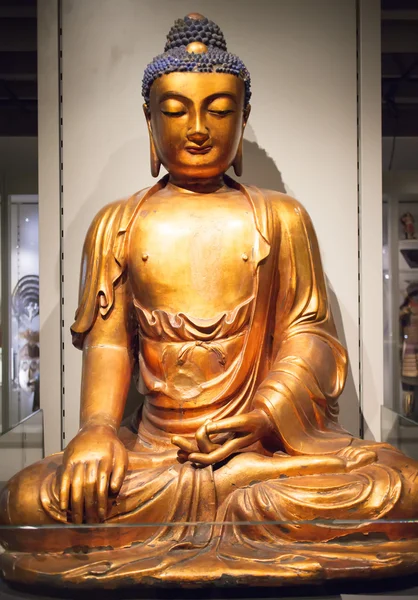 Jätte brons buddha på museum of anthropology — Stockfoto