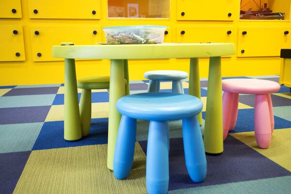 Colorful kids play room