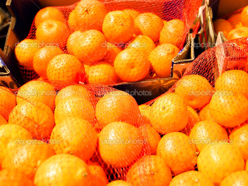 Bagged mandarin oranges — Stock Photo © alamourus 18146751