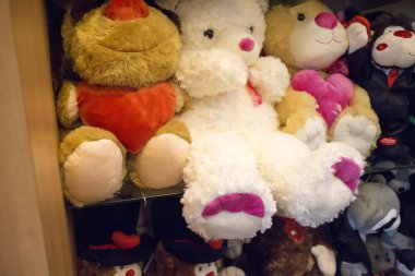 oyuncak ayılar bir raf