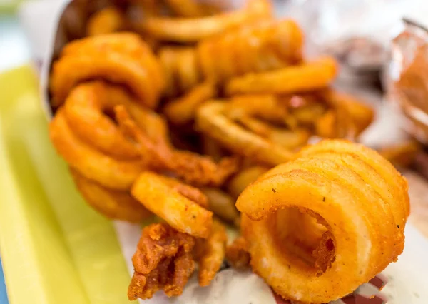 Curly fries — Stock Photo, Image