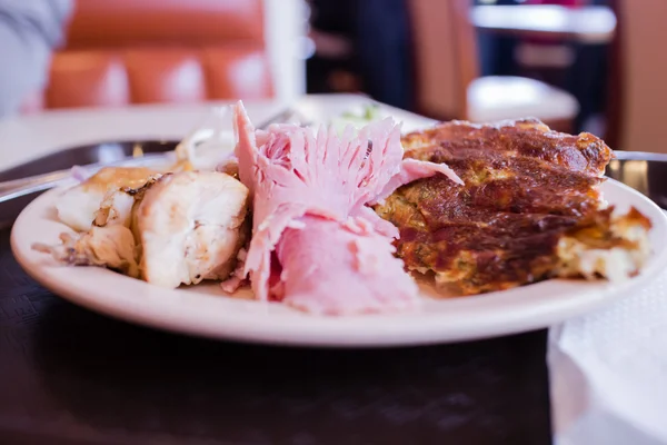 Quiche with ham — Stock Photo, Image