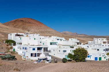 İspanya 'nın Lanzarote adasındaki Playa Quemada kasabası