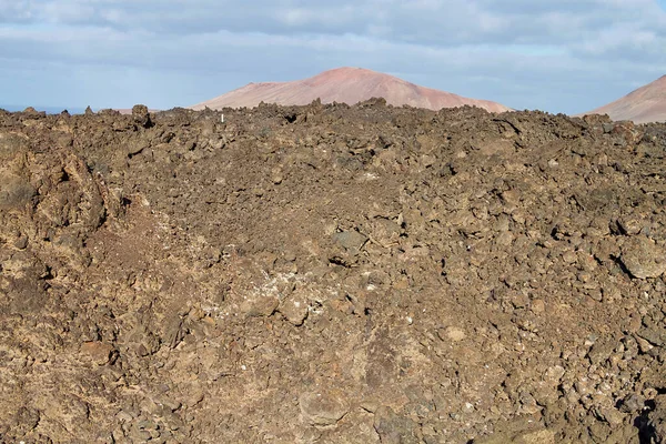 Volcanic Landscape Timanfaya Area Island Lanzarote — Stock Photo, Image