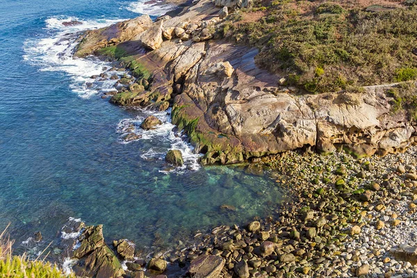 Formações Geológicas Formas Cores Monte Jaizkibel Província Guipuzcoa — Fotografia de Stock