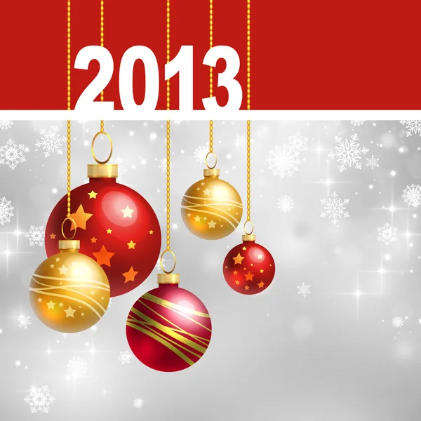 Neujahrsgrußkarte 2013 — Stockfoto