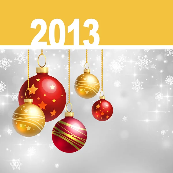 Új 2013 évben üdvözlőlap — Stock Fotó