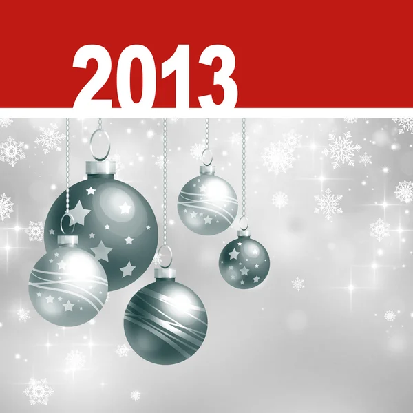 Nuovo 2013 anno biglietto di auguri — Foto Stock