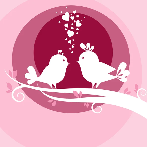 Dois pássaros apaixonados — Fotografia de Stock