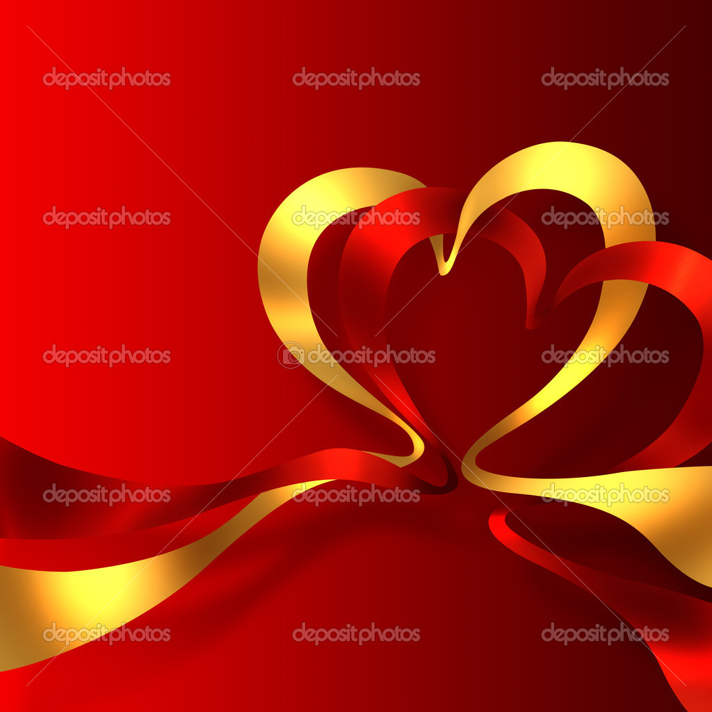 Two hearts made of ribbons — Stock Photo © Aleksander_Erin #17470543