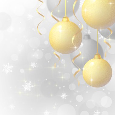 Yılbaşı toplarıyla arka plan