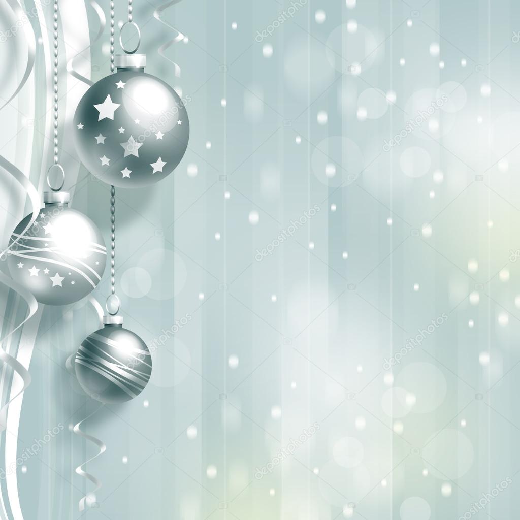 Christmas background with balls