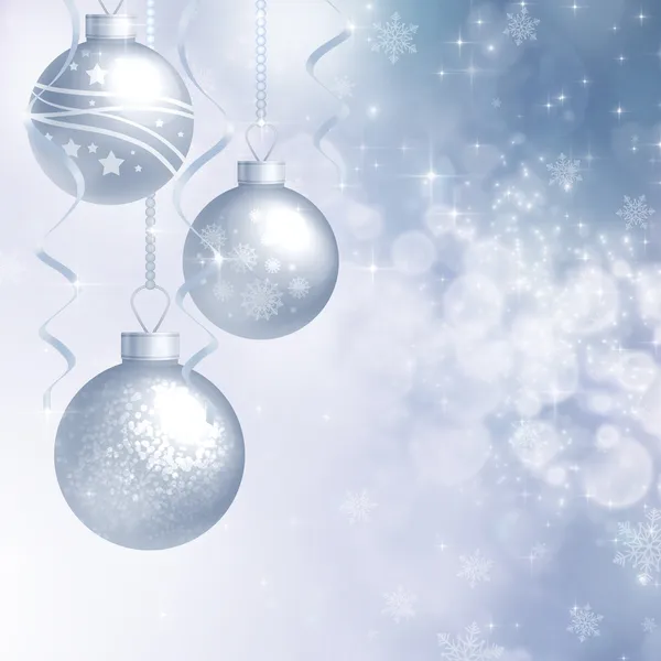 Background with Christmas baubles — Stock Photo, Image