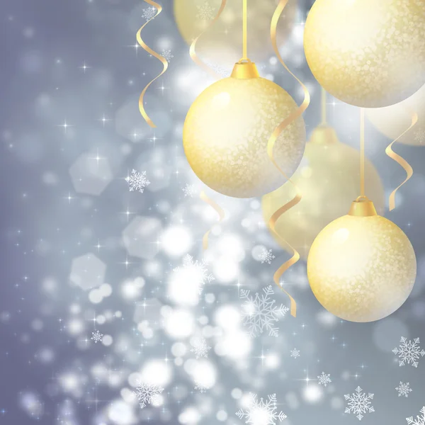 Hintergrund mit Christbaumkugeln — Stockfoto