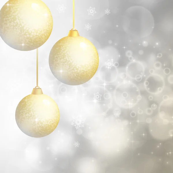 Background with Christmas baubles — Stock Photo, Image
