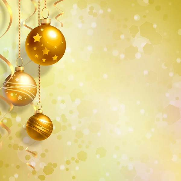 Christmas background with balls — Stock Photo, Image