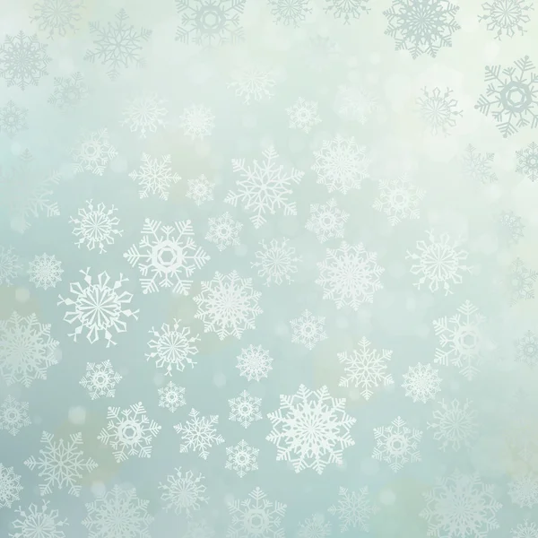 Fondo de Navidad con copos de nieve — Foto de Stock