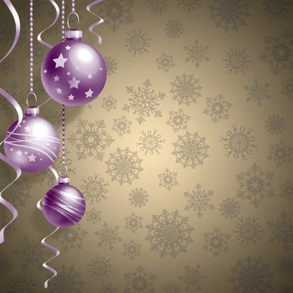 Christmas background with balls — Stock Photo, Image