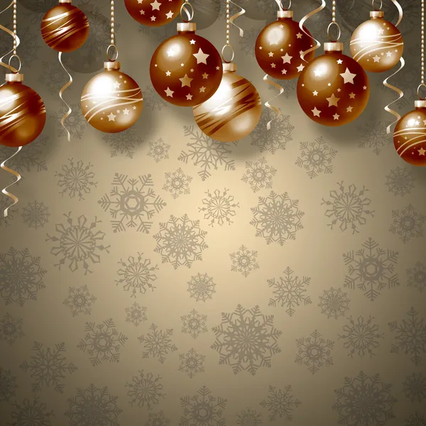 Vánoční pozadí s míčky — Stock fotografie