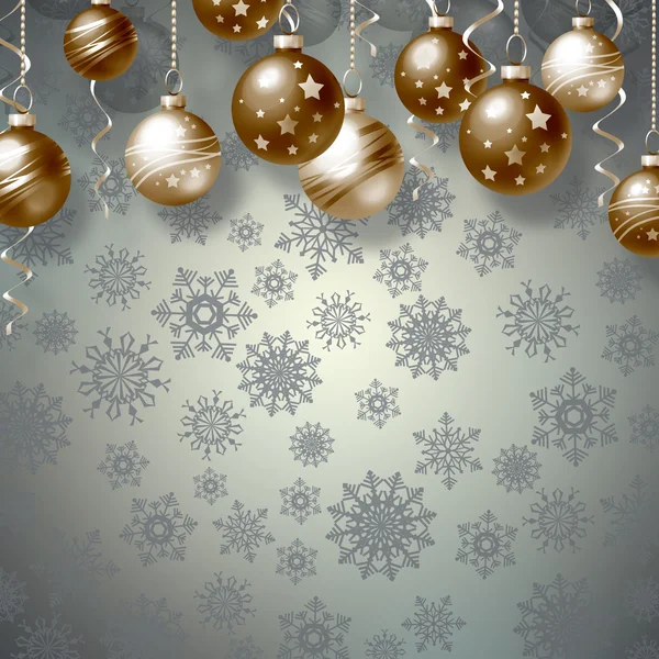 Jul bakgrund med bollar — Stockfoto
