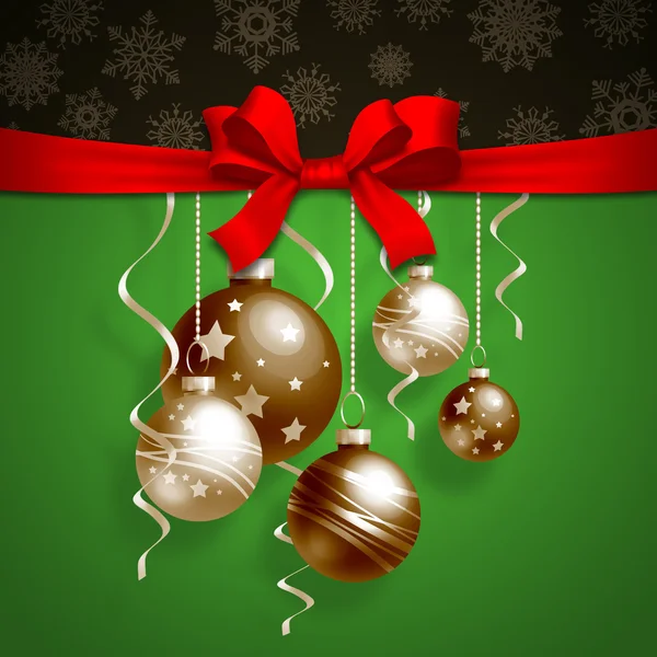 Christmas background with balls — Stock Photo, Image