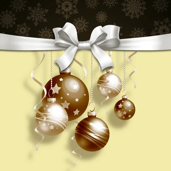 Christmas background with balls — Stock Photo, Image