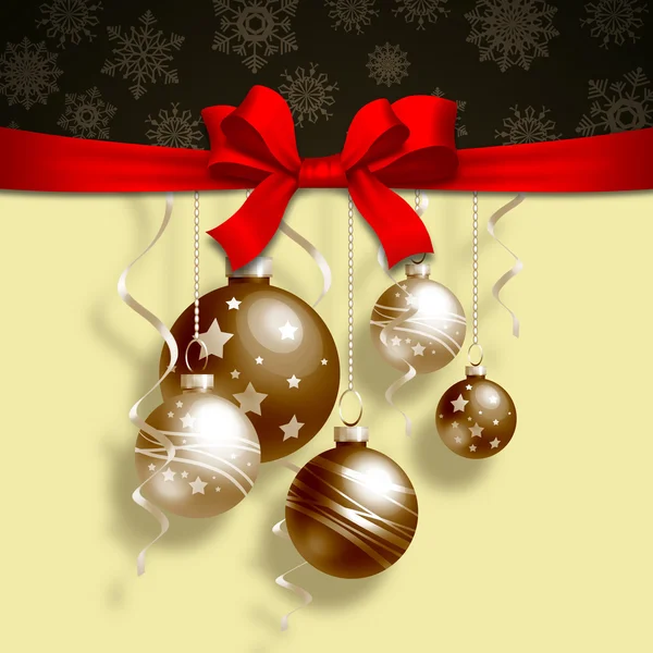 Fondo de Navidad con bolas — Foto de Stock