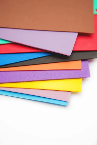 Colorful foam sheets Royalty Free Stock Photos