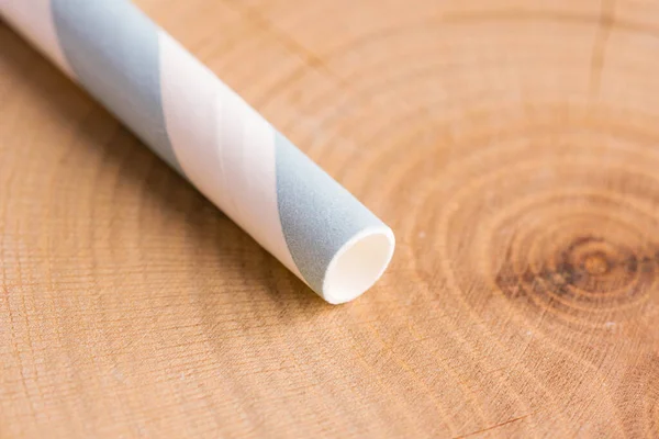 Paper Drinking Straw Wood — Stockfoto