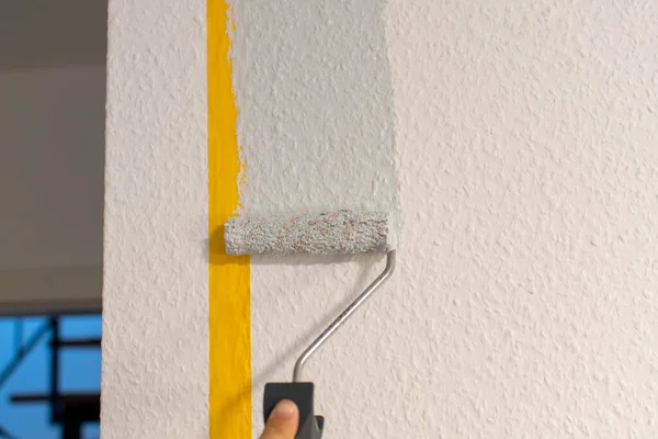 Painting Wall Taping — Stock Photo, Image