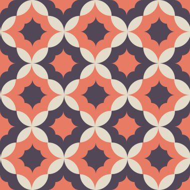 kesintisiz geometrik çiçek desen arka plan