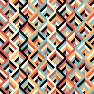 geometrik etnik zikzak desen arka plan